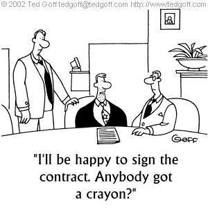 Business, Computer and Safety Cartoons for Presentations and Newsletters